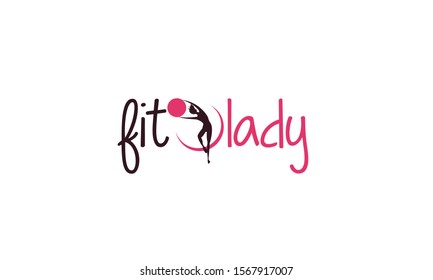 Lady Pilates Logo Design, Sports Logo Design