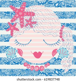 Lady sailor with starfish