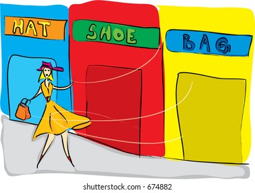 Lady Shopping