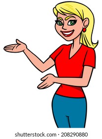 Lady Showing