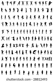 Lady silhouettes set
