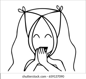 lady smile  Pay respect