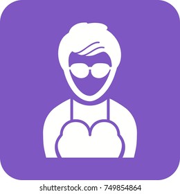 Lady in Stylish Glasses