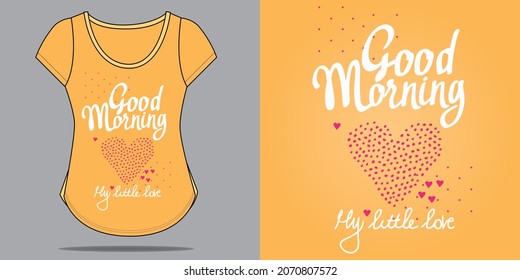 Lady T shirt Print Design And Mockup 