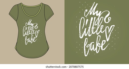 Lady T shirt Print Design And Mockup 