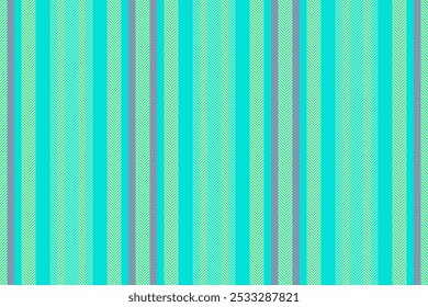 Lady textile fabric vector, folded texture lines pattern. Rough stripe background vertical seamless in teal and yellow colors palette.