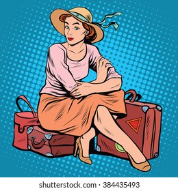 Lady tourist traveler