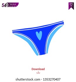 with lady underwear vector