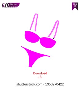 with lady underwear vector