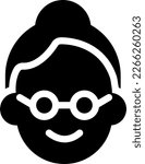 lady Vector illustration on a transparent background. Premium quality symmbols. Glyphs vector icons for concept and graphic design.