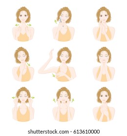 The lady who does a massage of lymph glands.