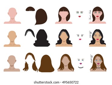 lady women cartoon icon vector 