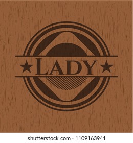 Lady wooden signboards