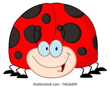 LadyBird Cartoon Character