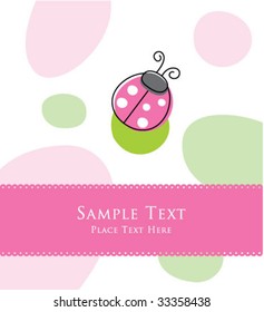ladybird greeting card