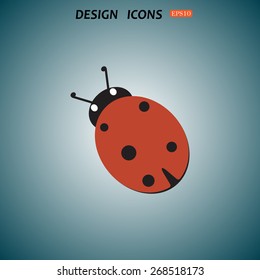 Ladybird. icon. vector design