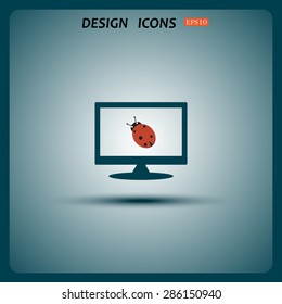 Ladybird. icon. vector design