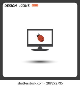 Ladybird. icon. vector design