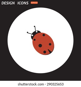 Ladybird. icon. vector design