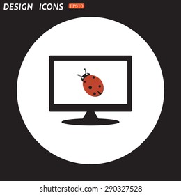 Ladybird. icon. vector design