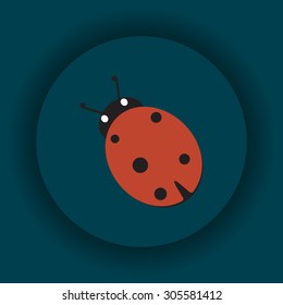 Ladybird. icon. vector design