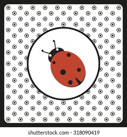 Ladybird. icon. vector design