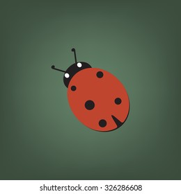 Ladybird. icon. vector design