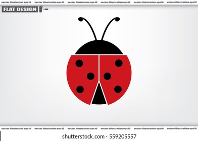 ladybird icon vector illustration.