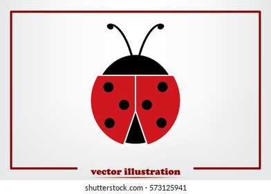 ladybird icon vector illustration.