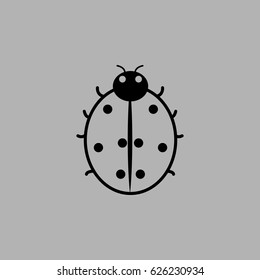 ladybird icon vector illustration.