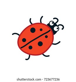 Ladybird icon. Vector illustration.