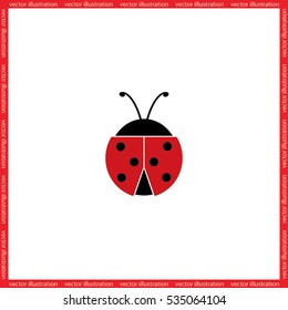 ladybird icon vector illustration eps10.