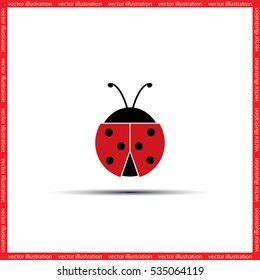 ladybird icon vector illustration eps10.