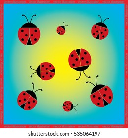 ladybird icon vector illustration eps10.