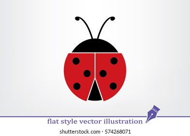 ladybird icon vector illustration eps10.