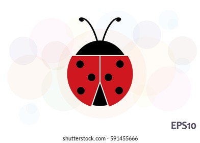 ladybird icon vector illustration eps10.