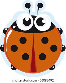 Ladybird. little cartoon insect for you.