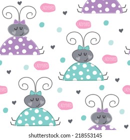 ladybird pattern vector illustration