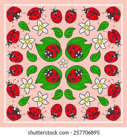 Ladybird spring ornament