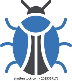 icono de color de glifo vector ladybird