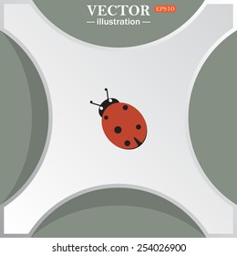 Ladybird. Vector illustration, EPS 10 