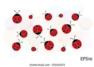 ladybird vector illustration eps10.