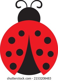 ladybug animal clipart vector silhouette