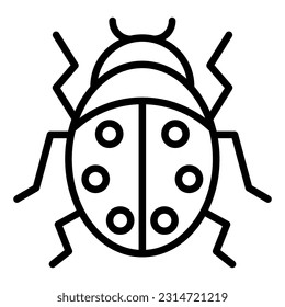 ladybug animal  icon with transparent background