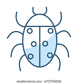 ladybug animal isolated icon
