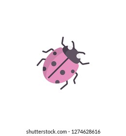 ladybug cartoon icon