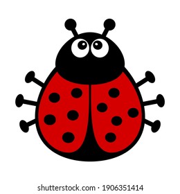 Vector de insectos de dibujos animados de gusanos. Aislado sobre fondo blanco. Brillante ilustración de verano.