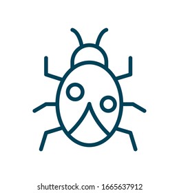 ladybug cartoon style icon cartoon design, Animal insect life nature character childhood and adorable theme Vector illustration