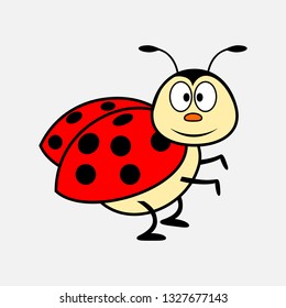 ladybug cartoon vector