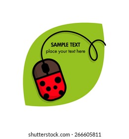 Ladybug computer mouse